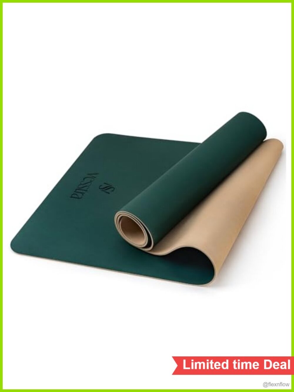 Premium Non-Slip Yoga Mat with Natural Rubber Base - 4mm Cushioning for Yoga
